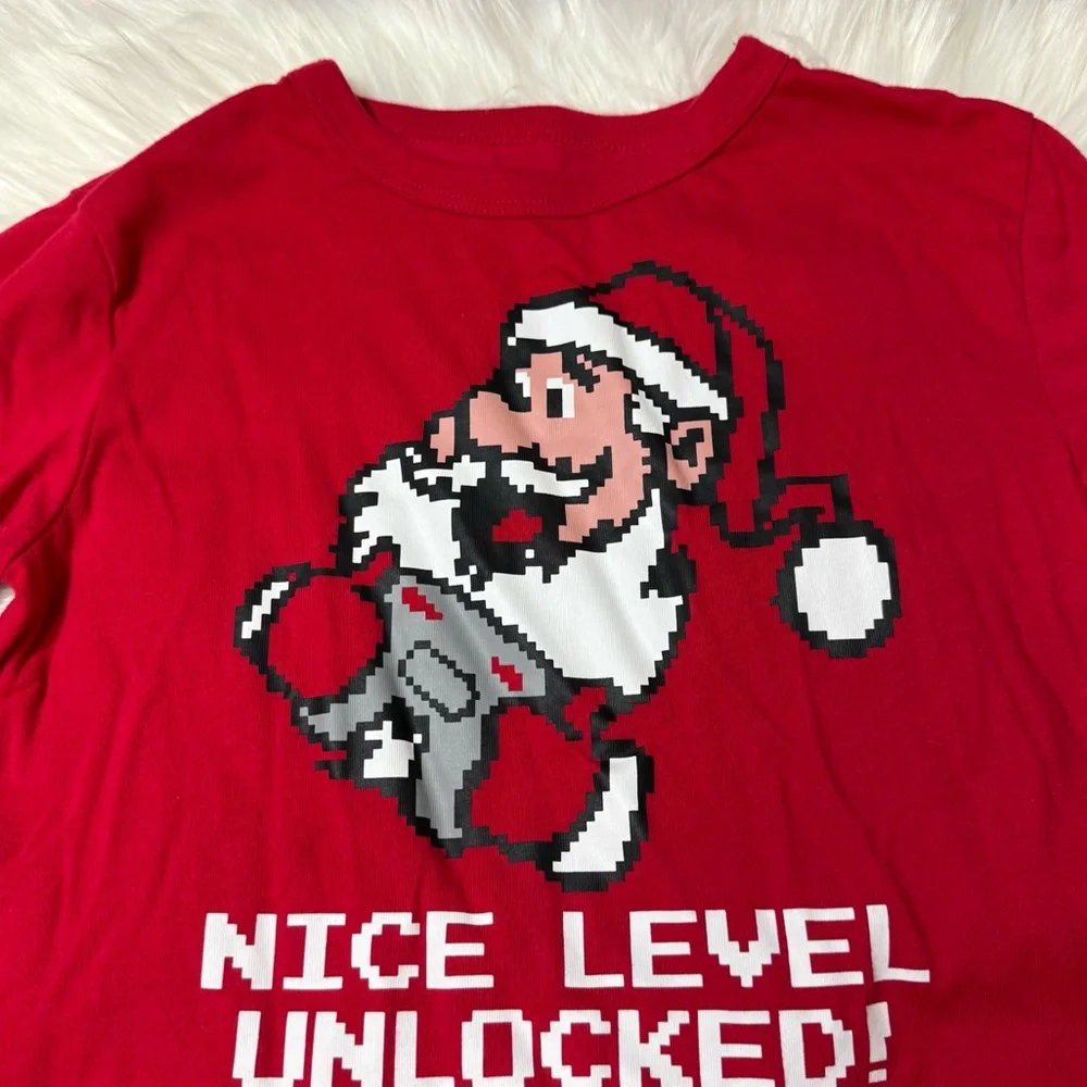 The Children’s Place Youth Boy Size Small (5/6) Long Sleeve Holiday Shirt